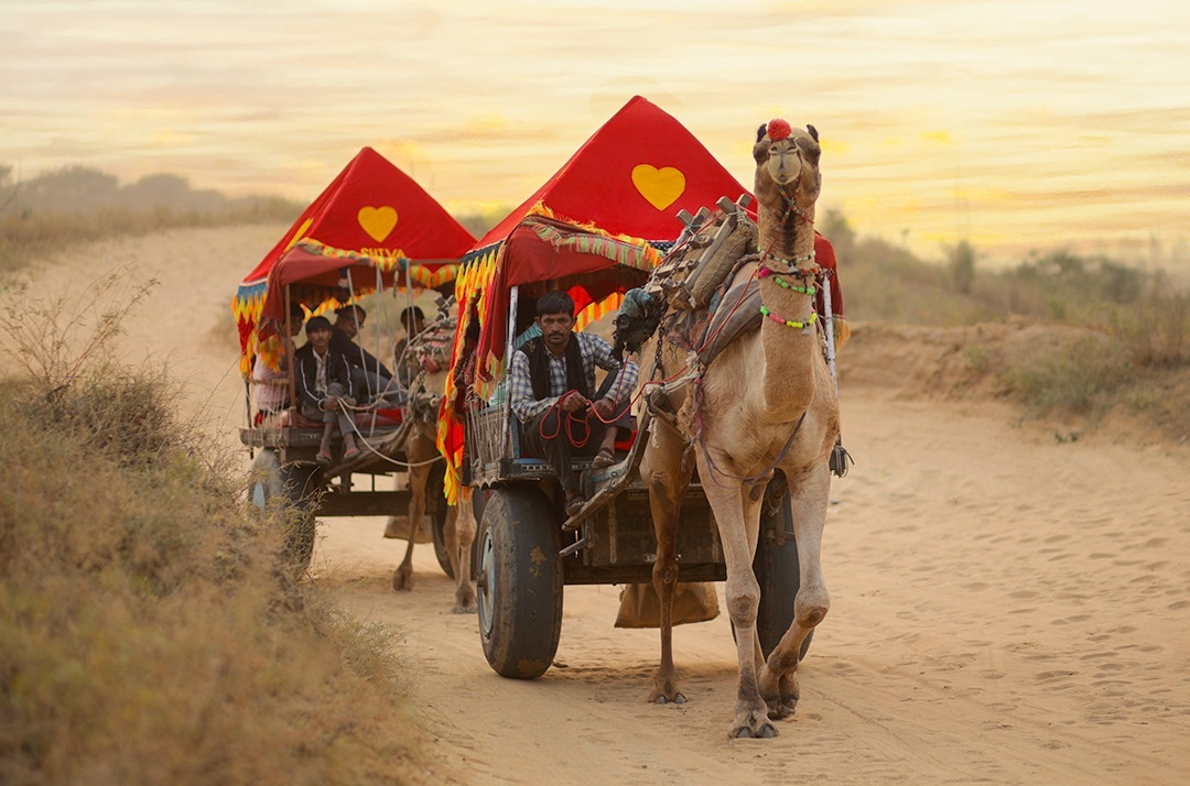 Our team welcoming travellers in Rajasthan